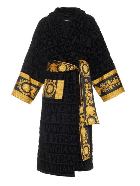 versace plush robe|Versace night robe.